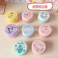 Sanrios Anime Kawaii Hellokittys Desktop Vacuum Cleaner Student Cartoon Kuromi Hangyodon Eraser Pencil Shavings Keyboard Cleaner