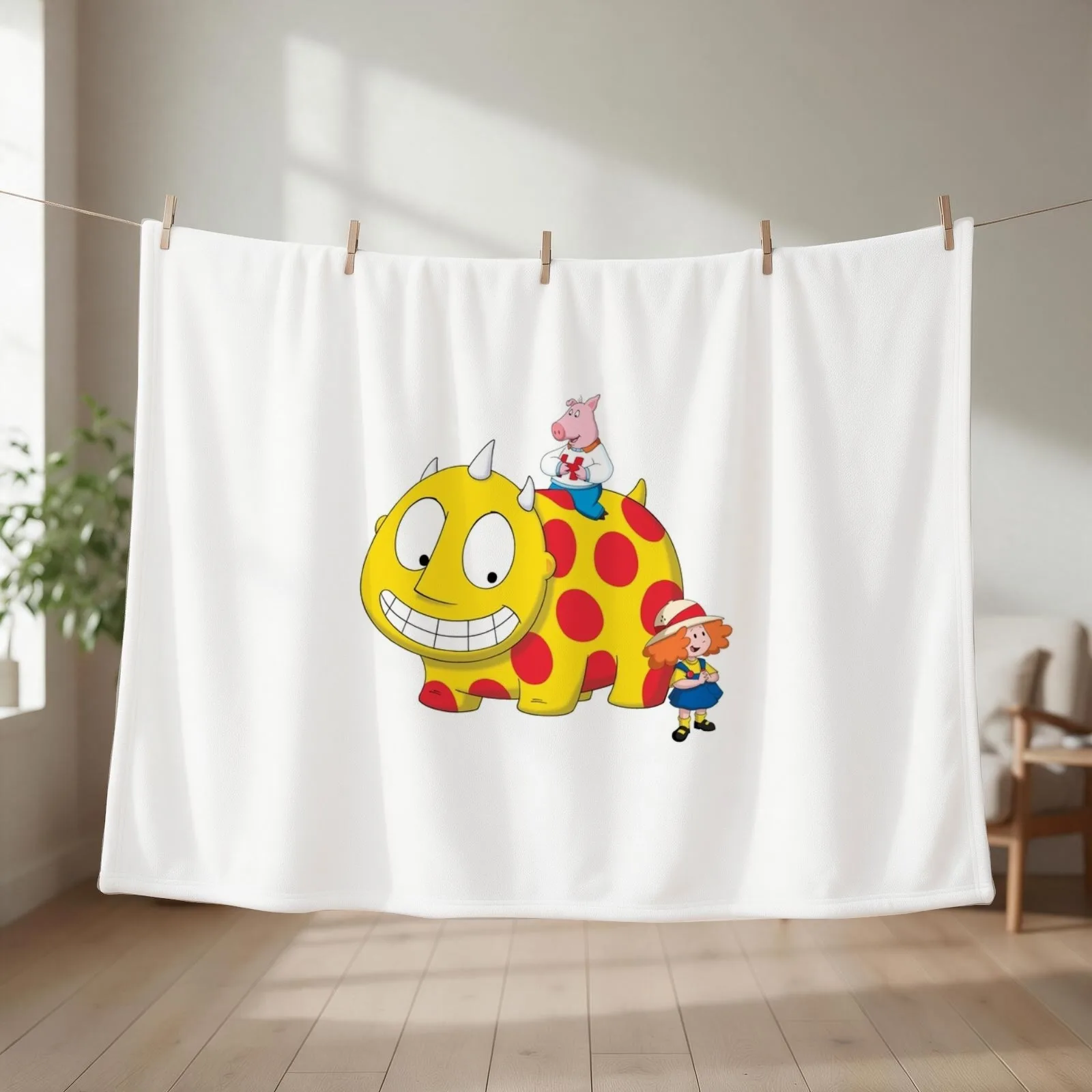 maggie and the ferocious Throw Blanket couch cozy soft plush fuzzy picnic outdoor blanket