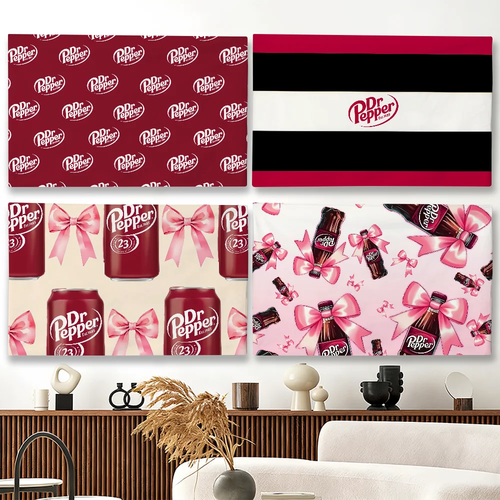 Banderola Decorativa K-Keurig D-Dr P-Pepper para Bebidas Calientes, Ideal para Fiestas, Clubes, Interiores y Exteriores, Regalo para Fans
