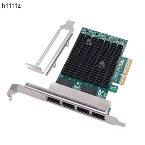 2.5G PCIE Network Card 4 Port RJ45 to PCI Express X4 Gigabit Ethernet Adapter RTL8125BG Chip 10/100/1000/2500Mbps for PC Desktop