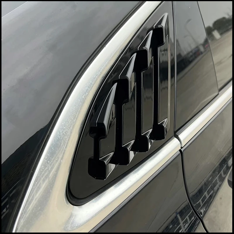 Car Styling For Chevrolet Malibu 2016-2020 Rear Triangular Window Blind shades Louver Vent Sill Molding Cover Trim Accessories