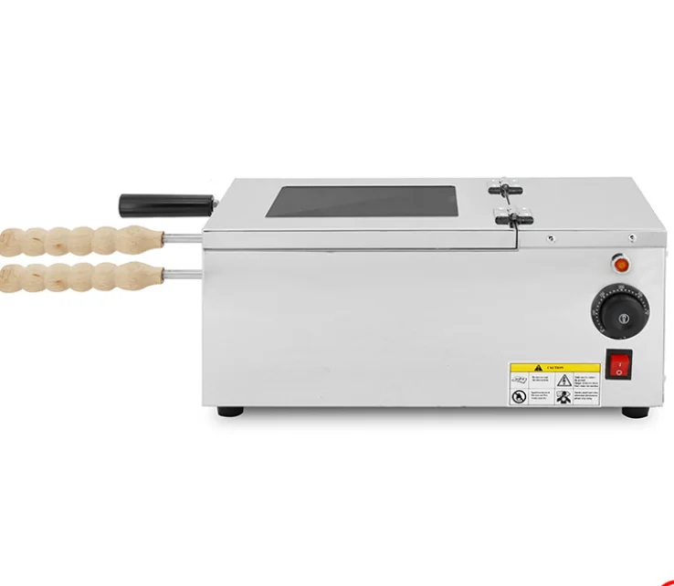 2 pçs lidar com chaminé bolo torrador máquina de pão novo 220v para nozes milho frutas água em padarias