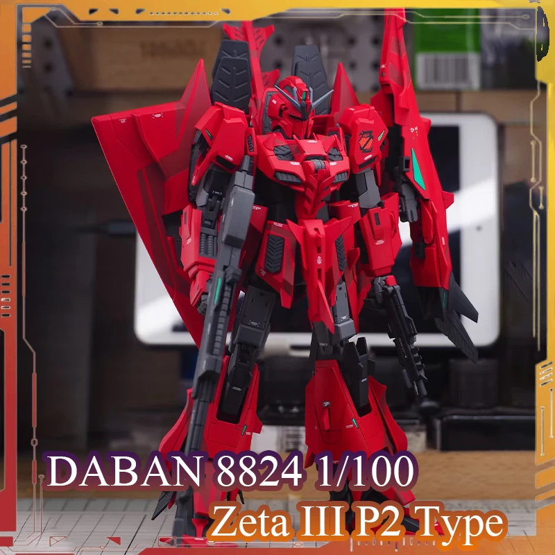 

DABAN 8824 KO MG Zeta Ⅲ P2 Type Action Figure Red Zeta 1/100 Scale Assembly Model Kit U.C.0087 Anime Figures Birthday Gift
