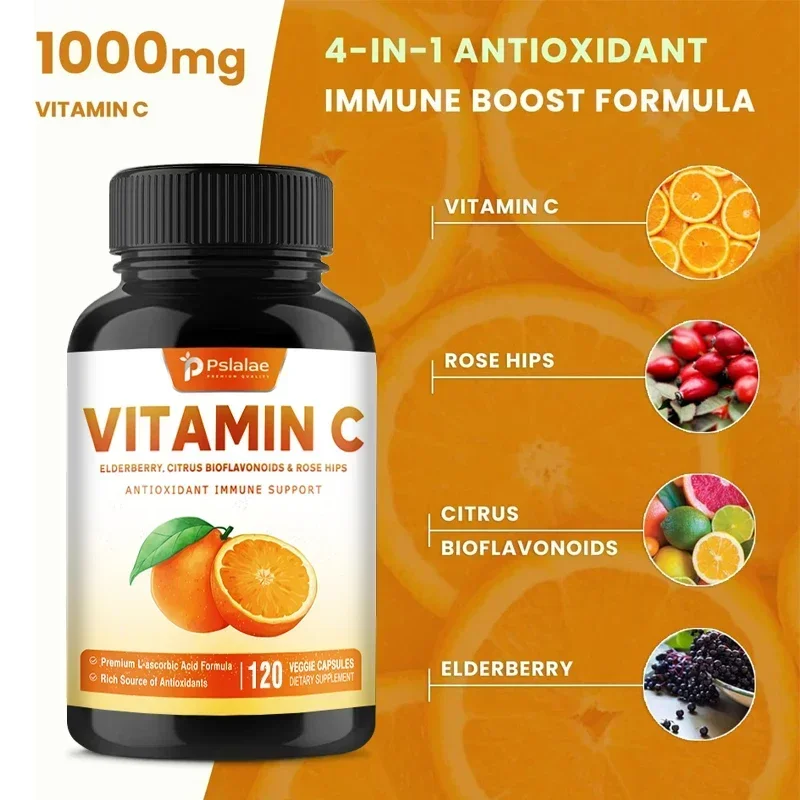 Vitamin C - Supports Healthy Hair, Skin, Nails, Joints and Connective Tissue