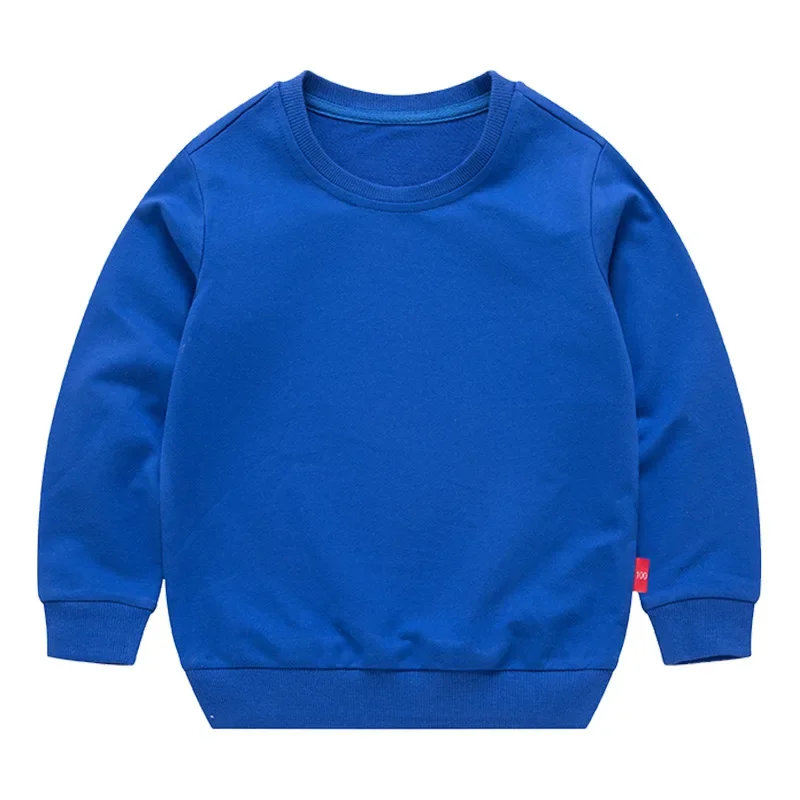 New Children Sweater Clothing Spring Solid Color Boy Round Neck Children Coat Girl Spring Long Sleeve Tide.