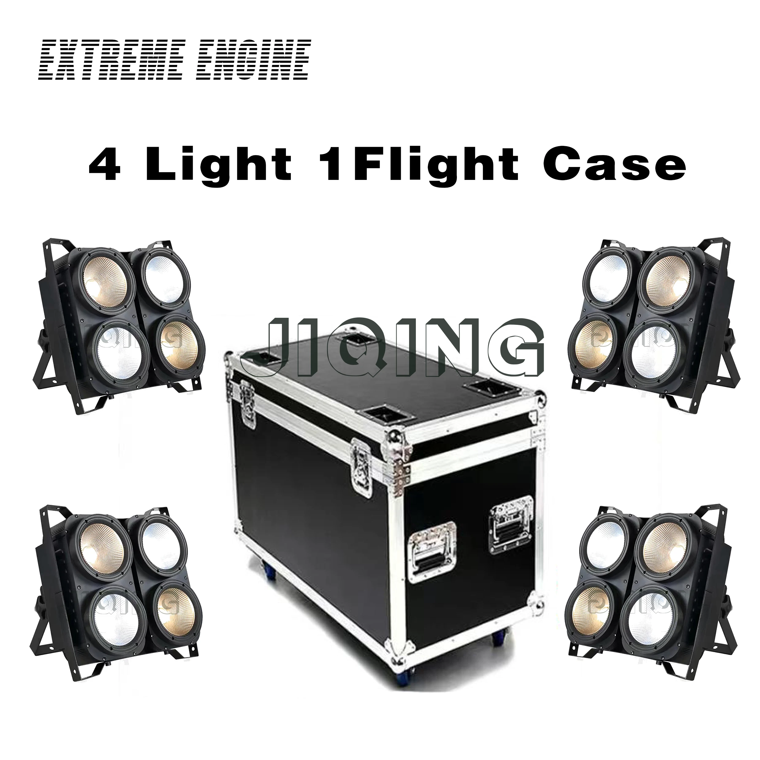 

4 Eyes 100W COB Par Light LED Cold Warm White 2IN1 Audience Blinder Combination DMX Stage Light Par for Wedding Party DJ Disco