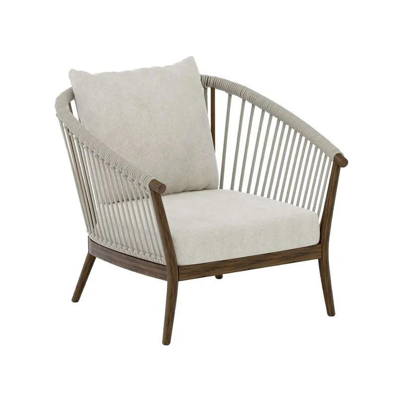 

Outdoor sofa courtyard villa open-air rope woven rattan chair balcony waterproof and sun protection