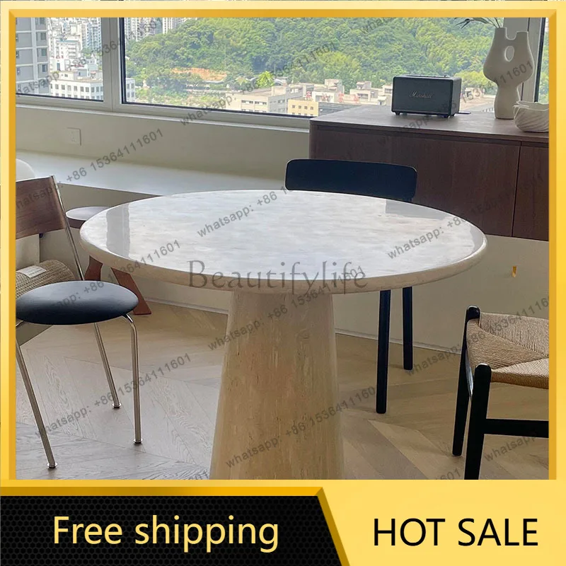 LSRound Center Dining Table Salon Coffee Mobile Space Saving Modern Dining Table Poker Lounge Mesas De Comedor Kitchen Furniture