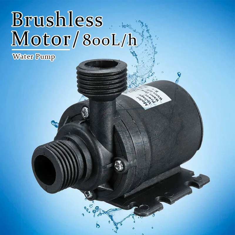 

800L/H 5m DC 12V 24V Solar Brushless Motor Water Circulation Water Pump Submersibles Water Pumps