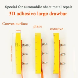 3Pcs car depression data recovery 3D yellow large drawbar body bump traceless repair sheet metal free paint special shaping tool