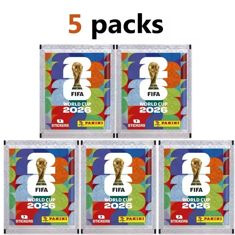 2026 Real Panini Authorized FIFA World Cup Football Sticker Pack Set,  Sticker Bags Limited Fan Soccer Memorabilia Collection view 4