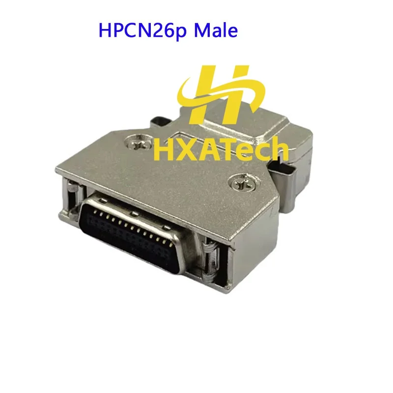 HXATech - SCSI HPCN68P male Connector for servo drive plug SCSI 20P 36P 50p 100P male welding wire iron shell CN slot type