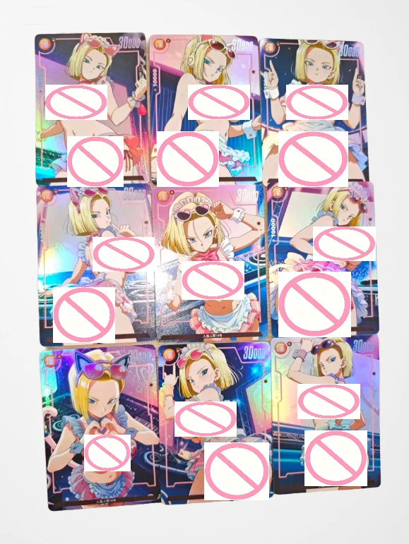 9-Piece Set DIY Dragon Ball M Series No. 18 Goddess Anime Goddess Collectible Cards TCG Card Gift Toy