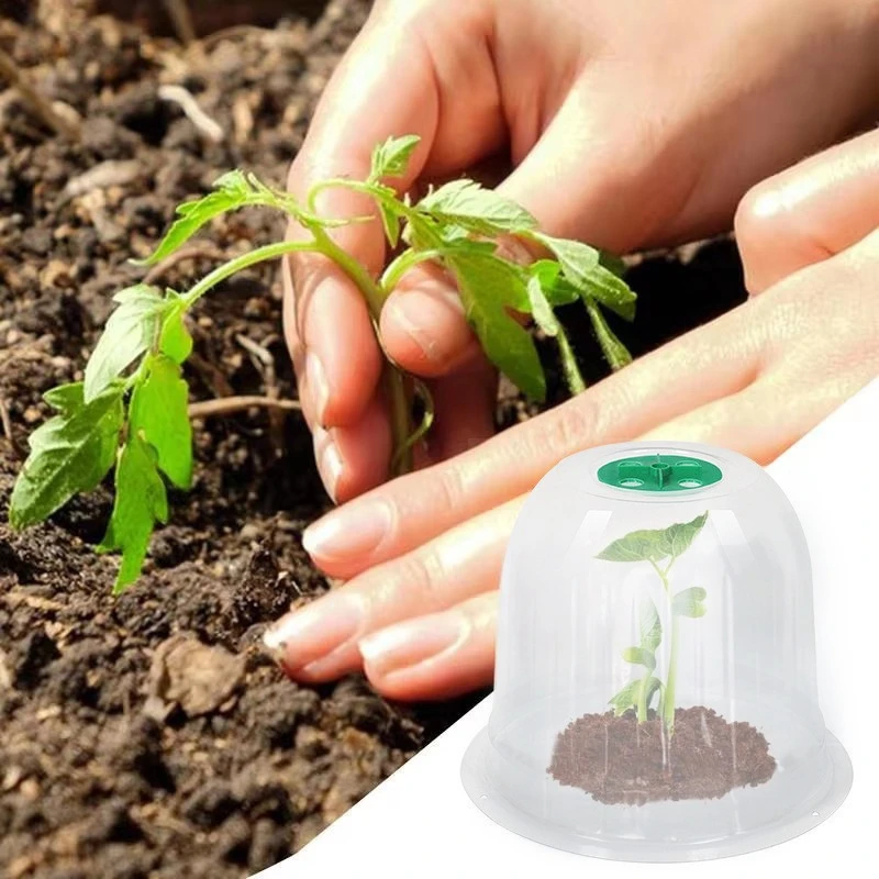 

10/20Pcs Plant Protective Dome Reusable Plastic Cloche for Garden Vegetables Frost Protection Insect Bird Deterrent