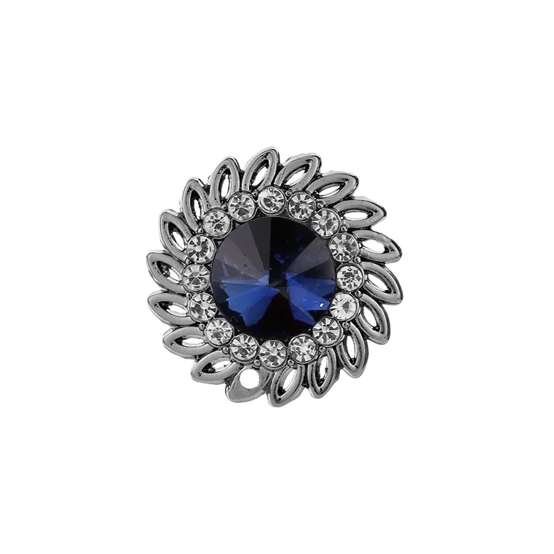 Broche coréenne rétro en cristal strass pour hommes et femmes, haut de gamme, mode chemise à revers, Badge de costume, accessoires bijoux à la mode