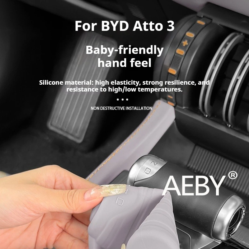 

AEBY For BYD Atto 3 Smart Driving Edition 2022-2024 Silicone Anti-Slip Protector ,Universal Car Interior Parts Set, Protector