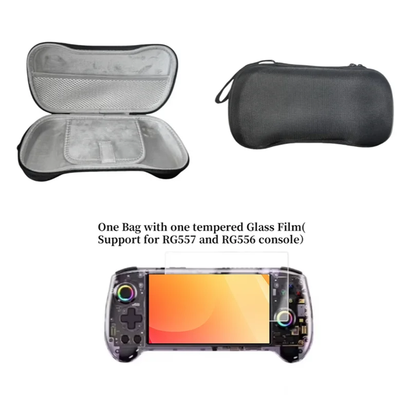 B04C-Portable Protective Carrying Case For Anbernic RG557/RG556 Game Console Shockproof Storage Bag With Handheld Design - Image 4