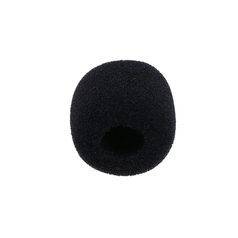 10Pcs Black Mic Protector Replacement Headset Foam Covers Windscreen Windshield Sponge Covers Microphone Cover for Meeting Mic
