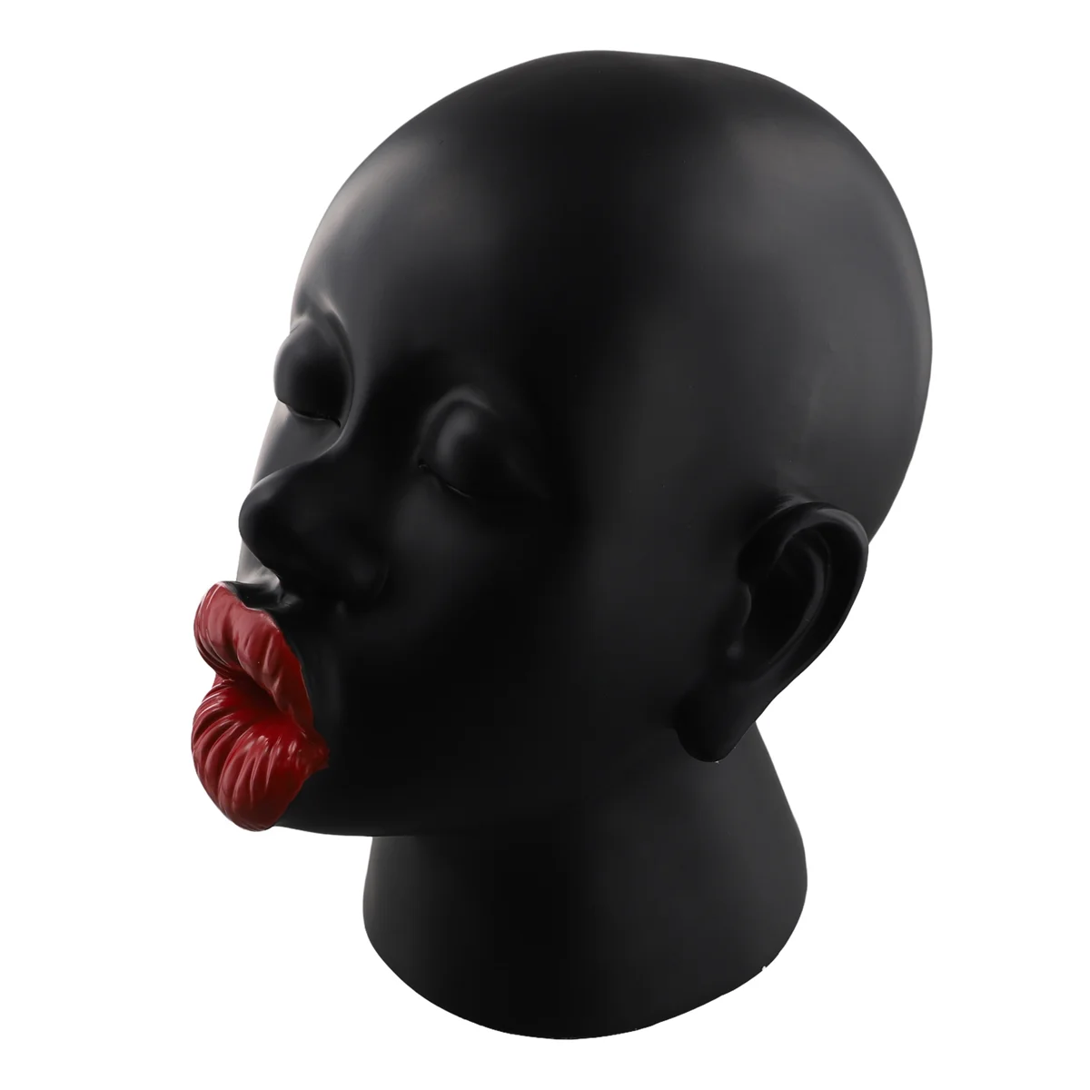 Red Lip Figure Sculpture Creative Living Room Bookshelf Art Room Decor Modern Face Home Decoration Black