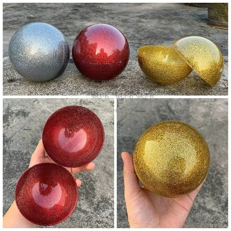 10Cm Twisted Eggshell Spherical Shell, 5Pcs Customized Plastic Ball