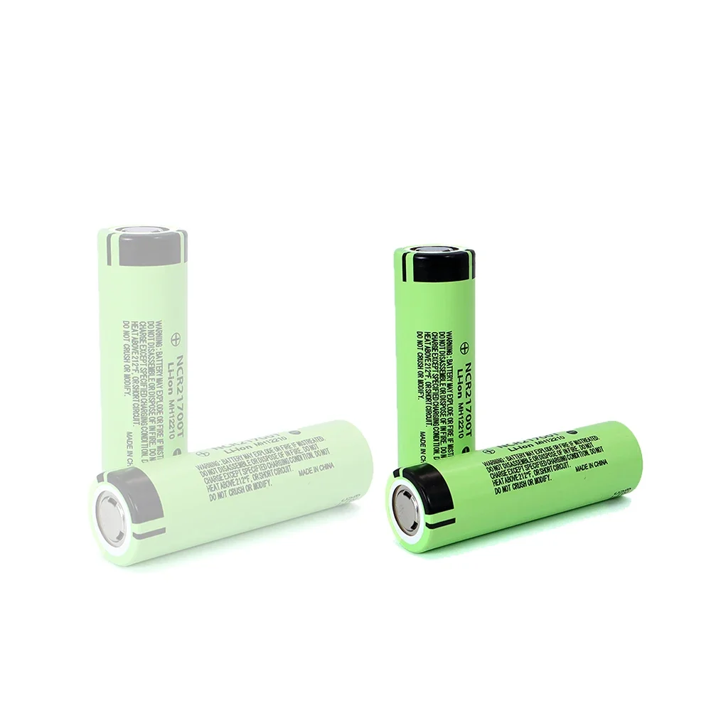 Panasonic NCR21700T 21700 4800mAh 3.7V Rechargeable Lithium Battery, 40A High-discharge, for High-power Flashlight Power Bank