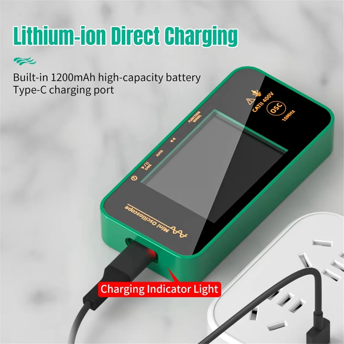 

Multifunction Digital Oscilloscope 10MHz 48MSa/S Signal Generator Sampling Rate Electronics Repair Tool Graphic Tester