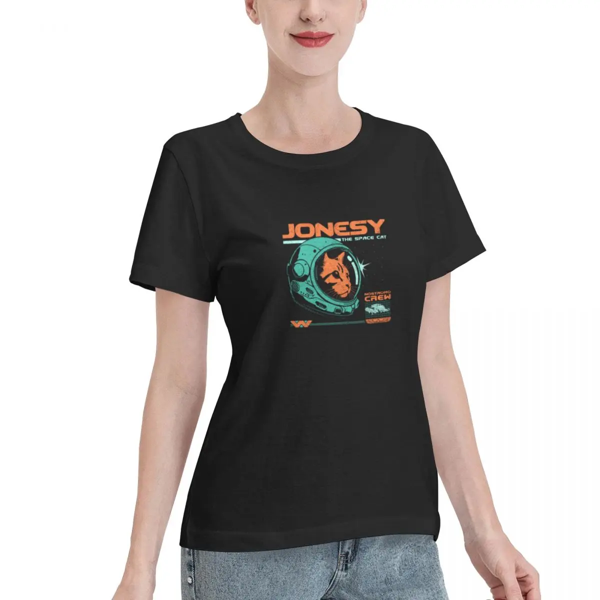 Excellent Craftsmanship Jonesy The Space Cat Women's T-shirt Urban Basic Tops For Women