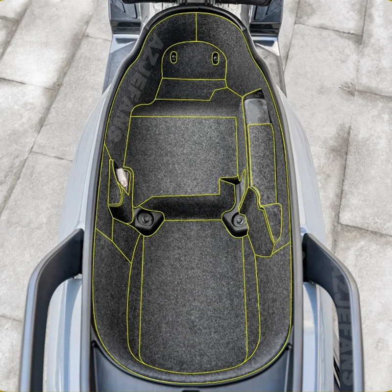 for SYM MAXSYM400 MAXSYM 400 Motorcycle Storage Box Seat Bucket Liner Cushion Shockproof Abnormal Noise Prevent scratches
