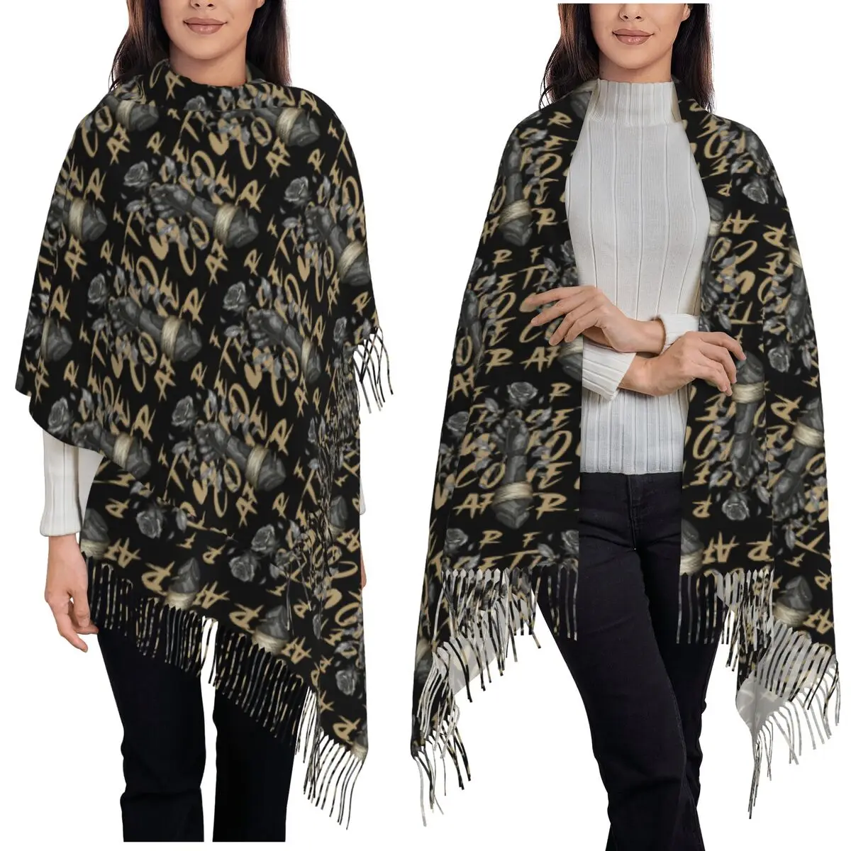 Expedition 33 For Those Who Come After Scarf Tassel Scarves for Women Soft Warm Shawls and Wraps Long Fall Winter Shawl Wrap