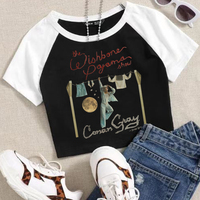 Conan Gray Announces The Wishbone Pajama Show Tour Crop Tops T-Shirt Girls Fashion Women O-Neck Short Sleeve Swiftie Gift