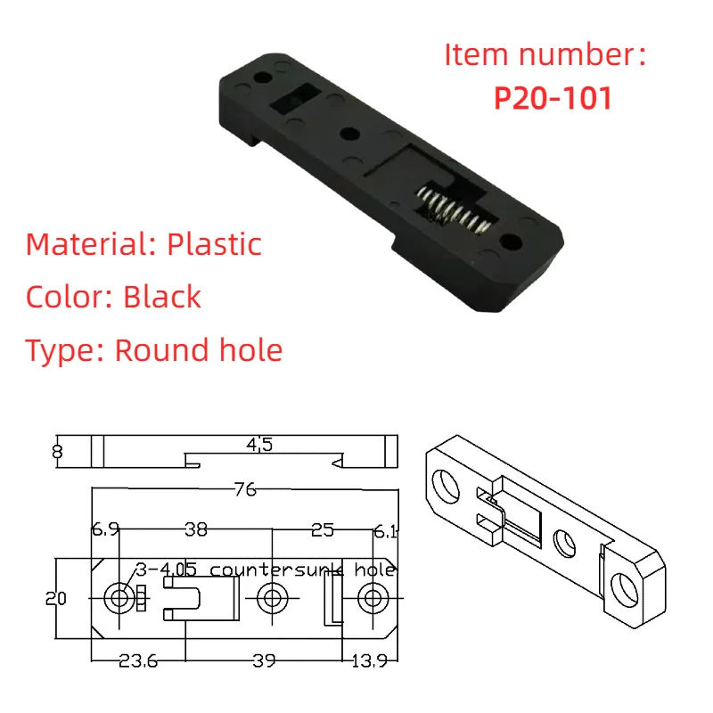 DIN35mm Rail Clip Switch, Switchboard, and Other Electrical Installation Bracket Base