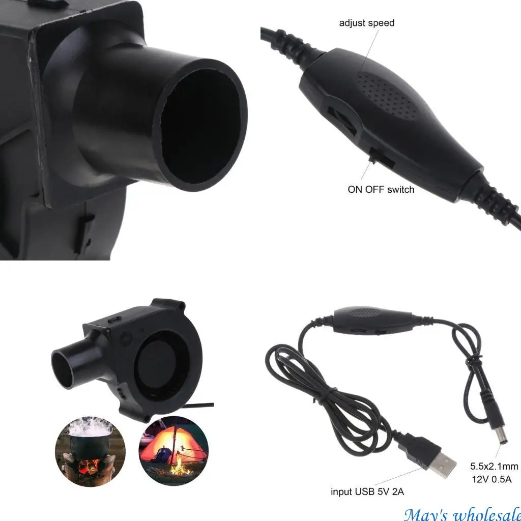 

USB 5V2A 12V 5,5x2,1 мм 7530 кулинарная воздуходувка для барбекю BBQ Fean Вентилятор для приготовления пищи 448A