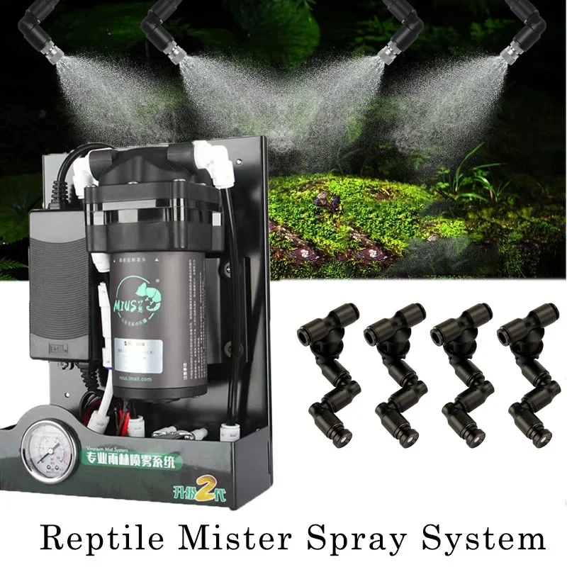 

Reptile Misting System Reptile Mister Terrariums Humidifier With Power Quiet Pump For Drip Irrigation Kit Mist Cooling System