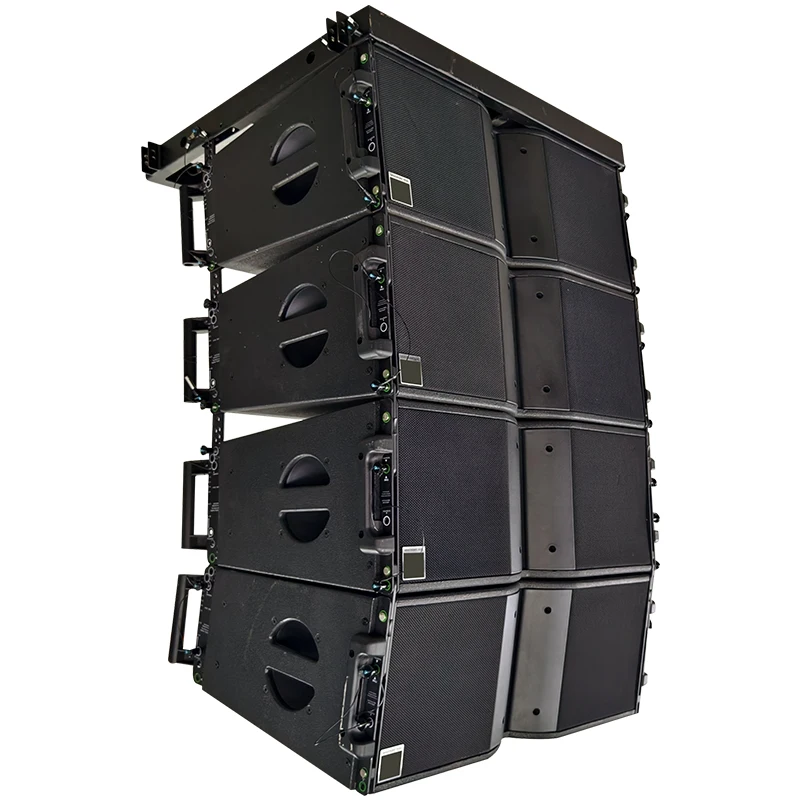 KR210 Dual 10 Inch Professional Active Passive Speaker System Sound Audio Hanging Stage Performance Concert Line Array Speakers