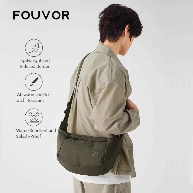 

FOUVOR Women's Crossbody Bags 2025 New Fashion Casual Versatile Commuter Shoulder Bag Travel Lightweight Canvas Bags 3071-06