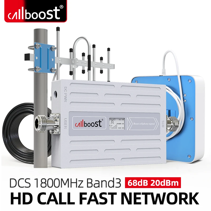 Callboost DCS 1800 Repeater GSM 2G 4G Cellular Communication Amplifier 4G LTE Signal Booster Mobile Phone Newtwork Booster Band3