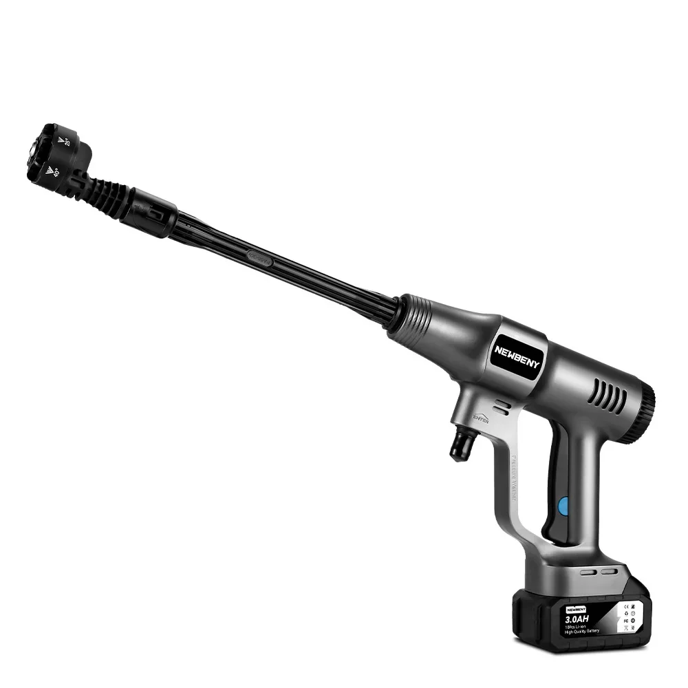 NEWBENY 3500W 200Bar Bürstenlose Hochdruck Auto Wasser Pistole Cordless Elektrische Spritzpistole Garten Werkzeug Für Makita 18V batterie Pin – Detail 12