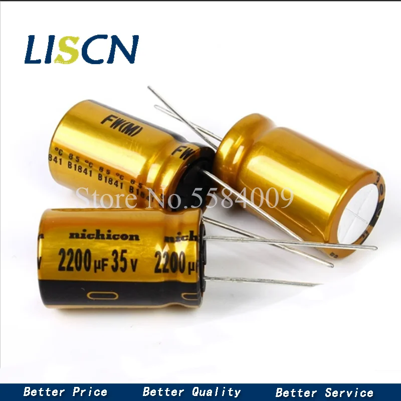 10pcs NICHICON FW Series Electrolytic Capacitors HIFI Audio Capacitor 6.3V 16V 25V 35V 50V 63V 100V 1UF 10UF 220UF 330UF 470UF