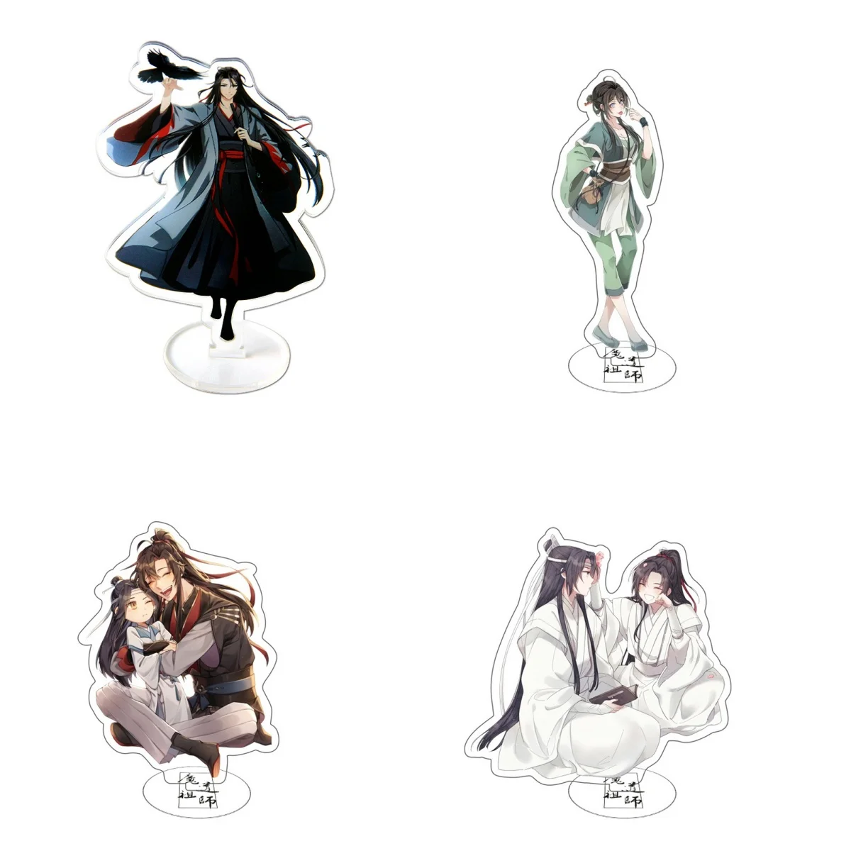 Ancient Costume Anime Mo Dao Zu Shi Figure Acrylic Stand Grandmaster of Demonic Wei Wuxian Desktop Standing Plate Decoration toy