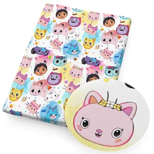 Gabby Doll Girls Cat Impresso Tecidos De Poliéster, Material De Algodão Puro, Patchwork, Costura, Quilting, Pano De Costura 12 principais vendas tecido estampa gato - №8