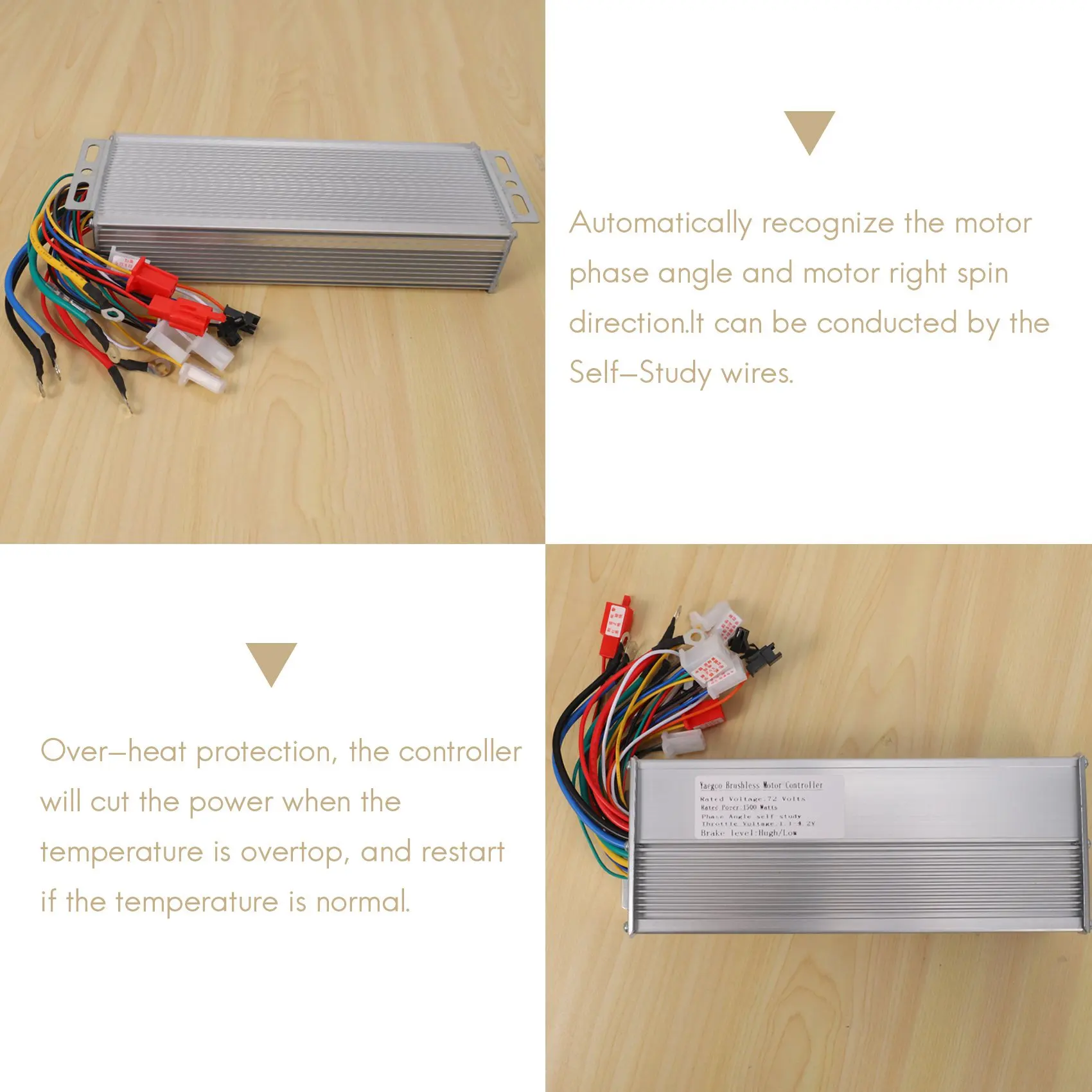 Imagem -05 - Brushless dc Motor Velocidade Controller para Bicicleta Elétrica Scooter 72v 1500w