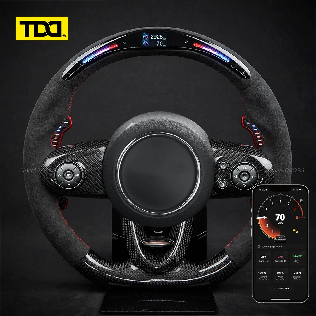 TDD Galaxy Pro II LED Steering Wheel for MINI F-Series F54 F55 F56 F60 Dynamic UI Icon