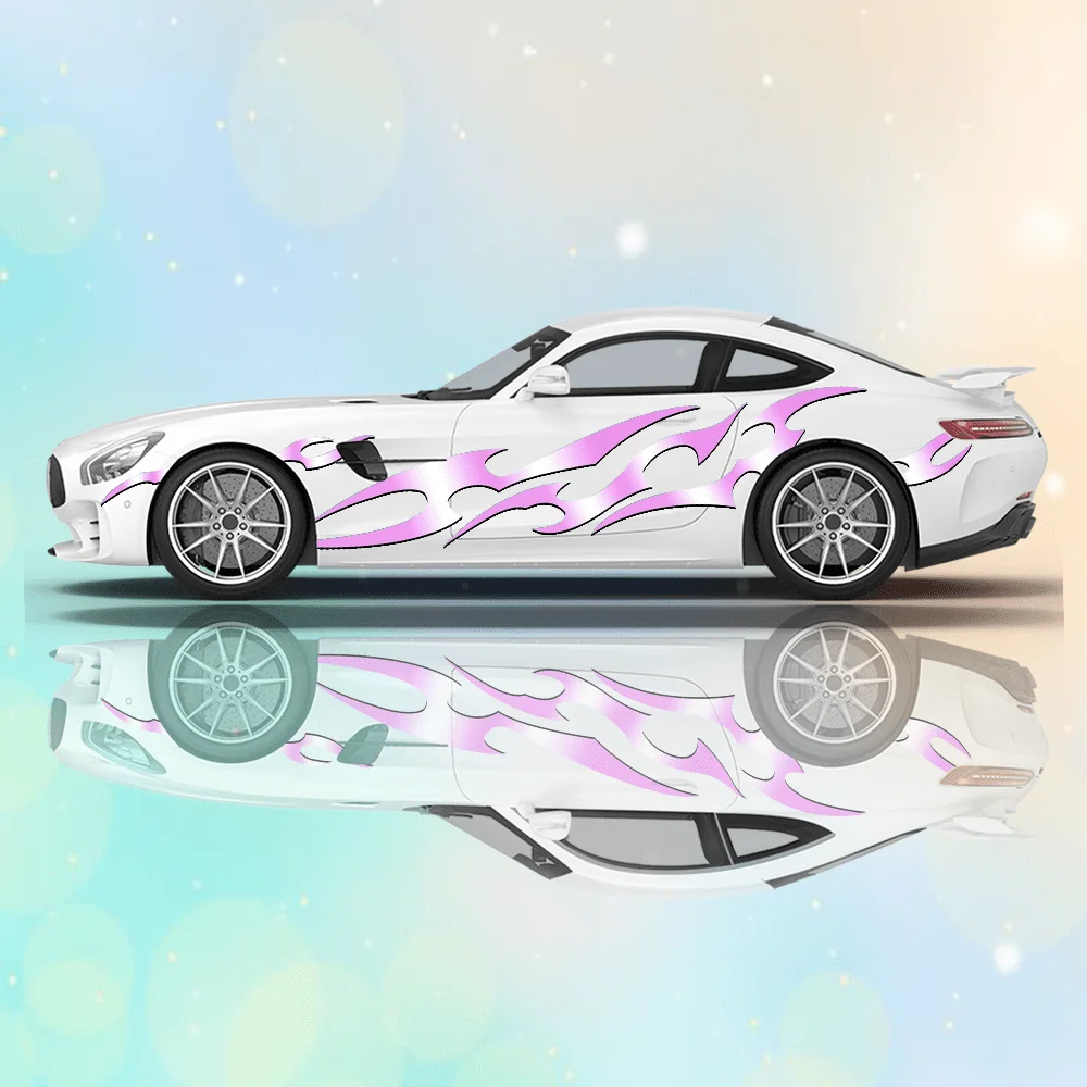 Sharp Geometry Colorful Car Vinyl Wraps Decal Self-adhesive PVC Sticker Suitable for Trucks SUV Decoration Auto Accessories Gift