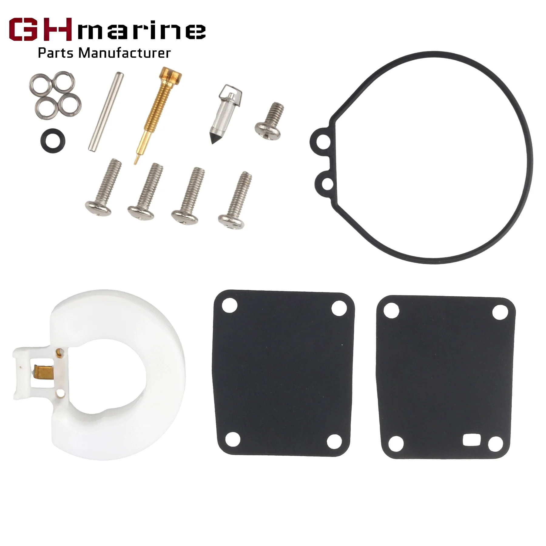 Vergaser-Reparatursatz Kompatibel mit Yamaha 2-Takt 6PS 8PS Außenbordmotor Modell 6N0-W0093 6N0-W0093-00 6N0-W0093-01