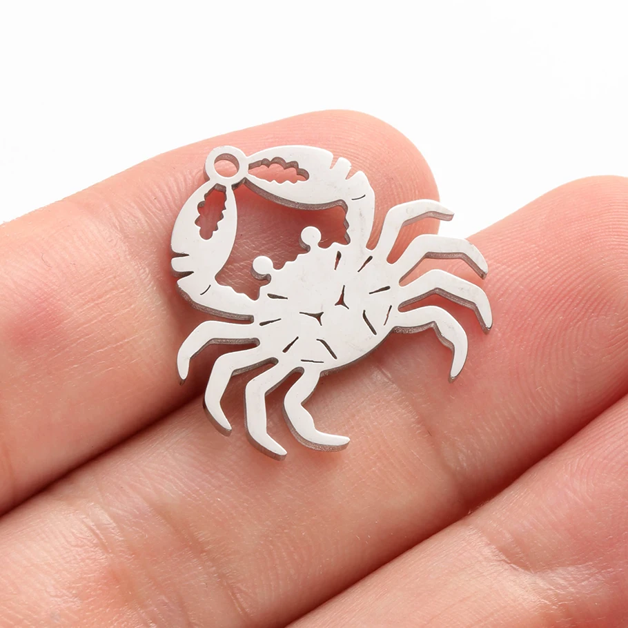 Verschiedene Tieranhänger aus Edelstahl (Gecko, Schmetterling, Pferd) für die Schmuckherstellung, Halsketten, Armbänder, DIY-Zubehör. – Detail 14