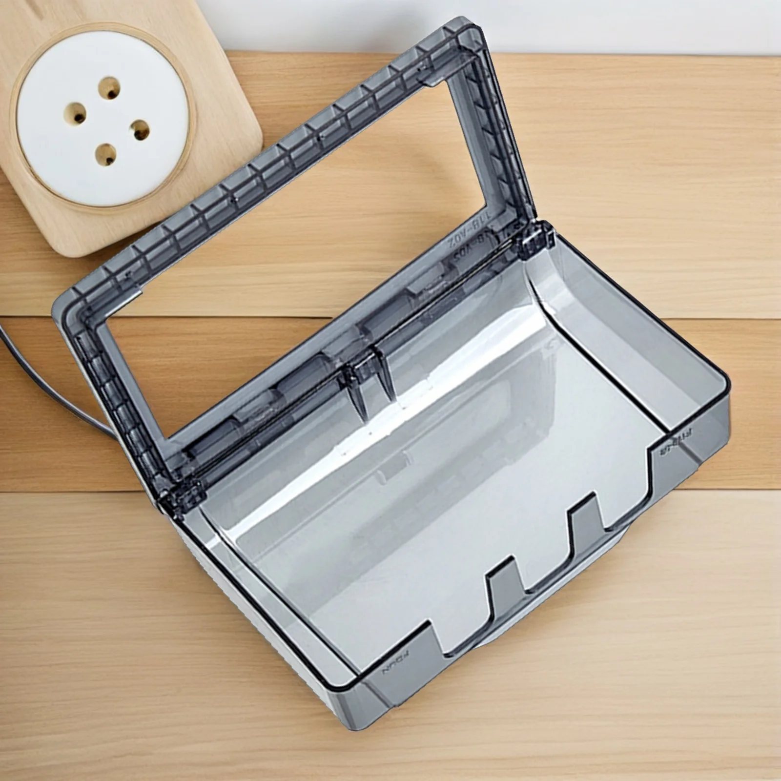 

2pcs Waterproof Outlet Splash-Proof Bathroom Socket Protection Reusable Wall Plug Cover For Home Outdoor Electrical