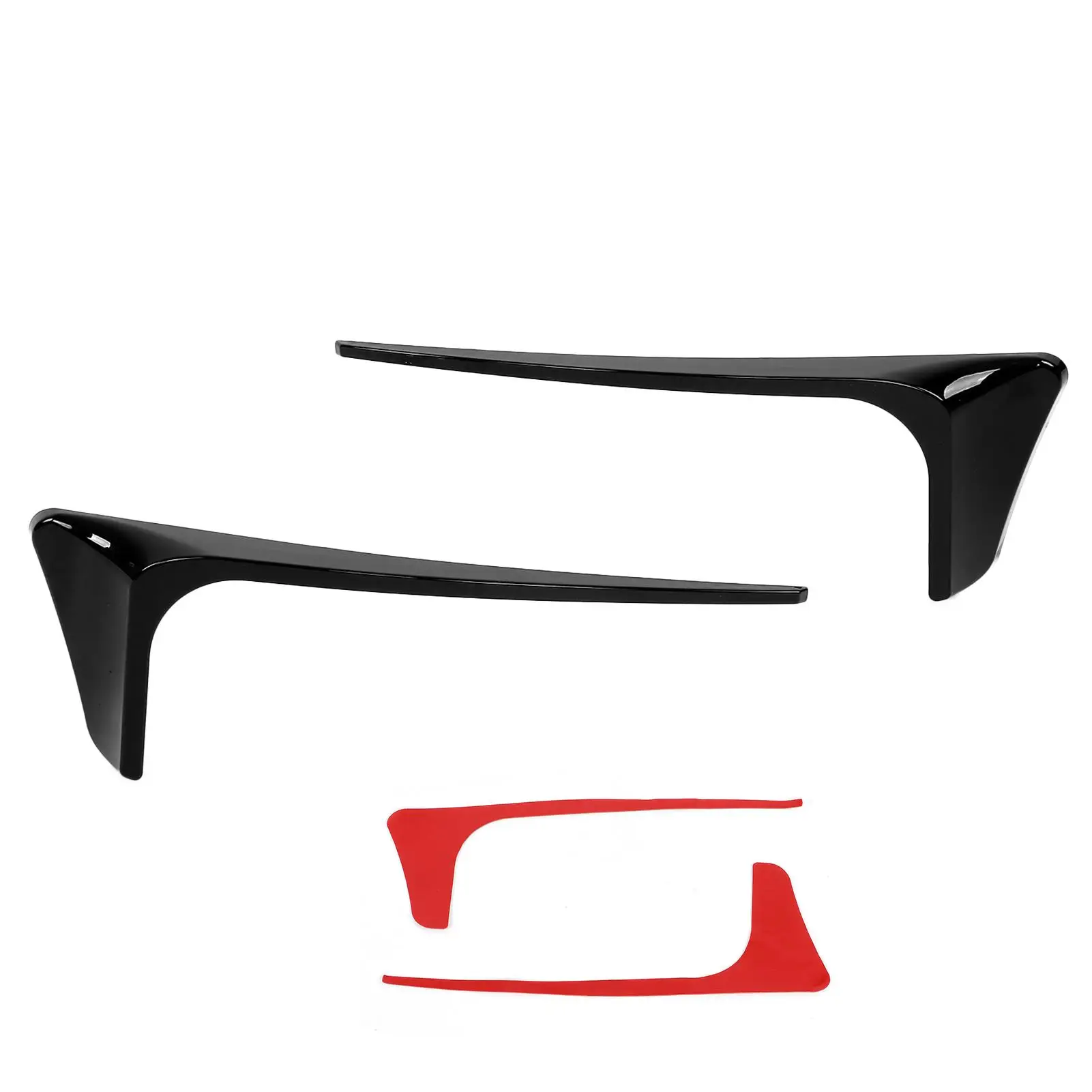 

Gloss Black Rear Bumper Reflector Cover Canards Kits Replacement for MK7.5 GTD R 2017 2018 2019 2020