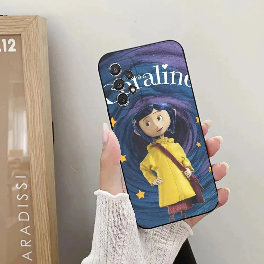 C-Coraline And The Magic Door Phone Case For Samsung Galaxy A20,A21s,A22,A31,A32,A52,A53,A72,73,A80,A91Soft Black Cover