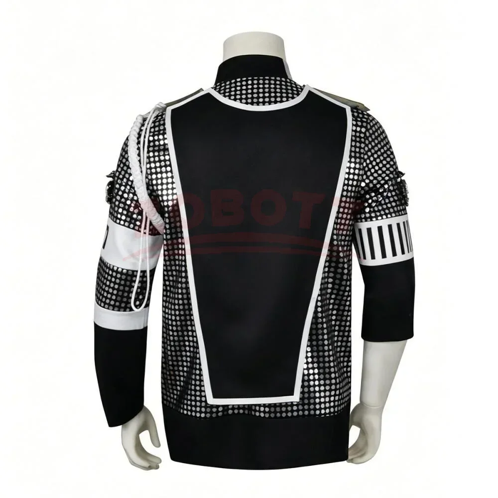 Punk Michael Jackson Impersonator Halloween Party Cool Gaorgeous Teaser Jacket Outerwear for White Glove Photo Shoot Outfit Jack view 2