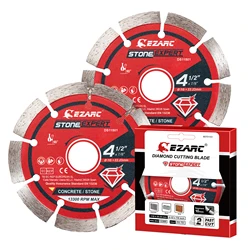 4.5inch/5inch 2pcs Diamond Blade Segmented Diamond Saw Blades for Angle Grinder Stone Blade Cutting Concrete Srick Block